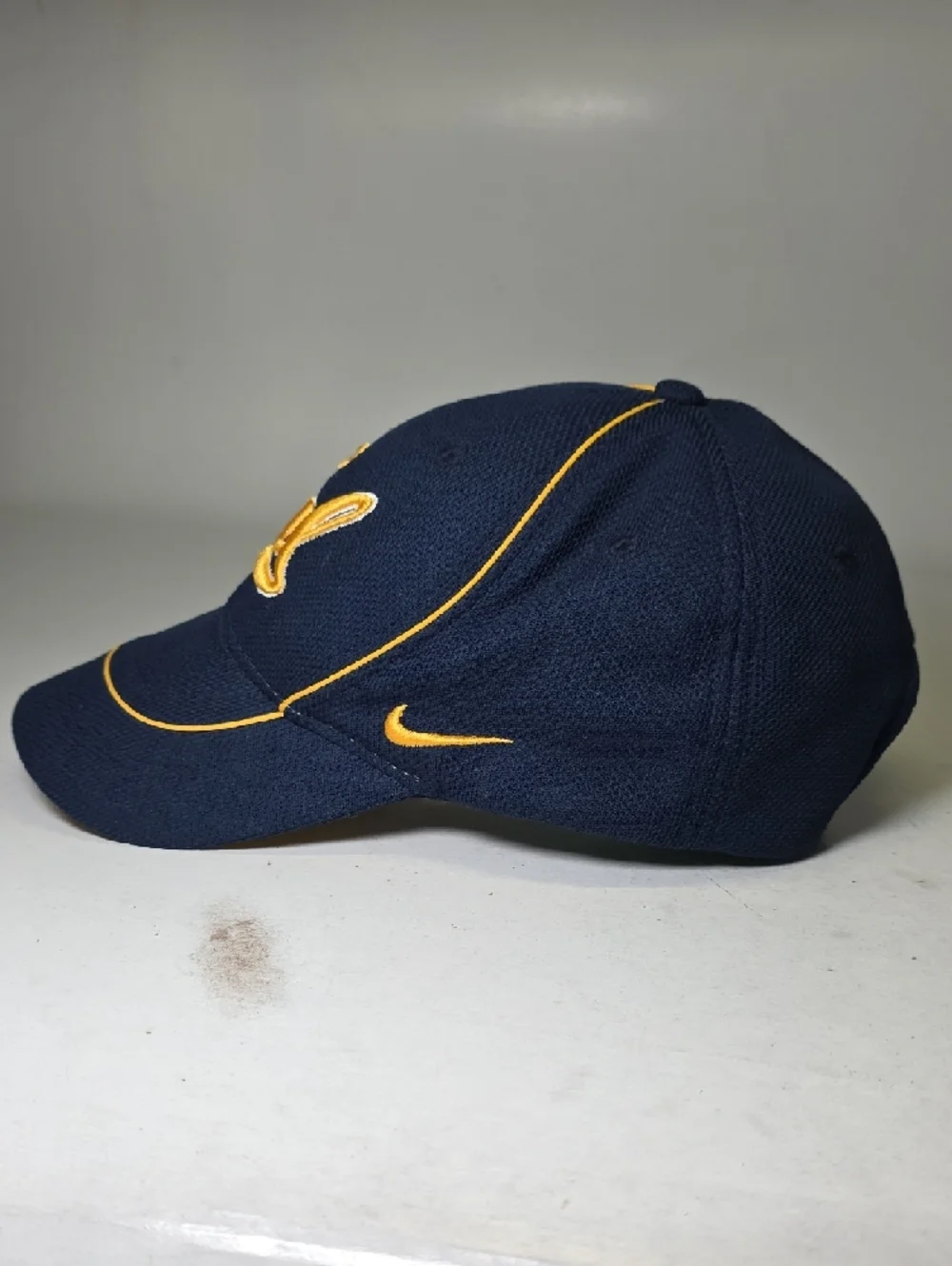 Nike Dri-Fit Cal Hat Adjustable Navy Yellow California Authentic‎ Team Wear Cap